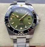 GR Factory Swiss Longines new 2024 HydroConquest GMT 2836 Sunray Green Dial Black Ceramic Watch